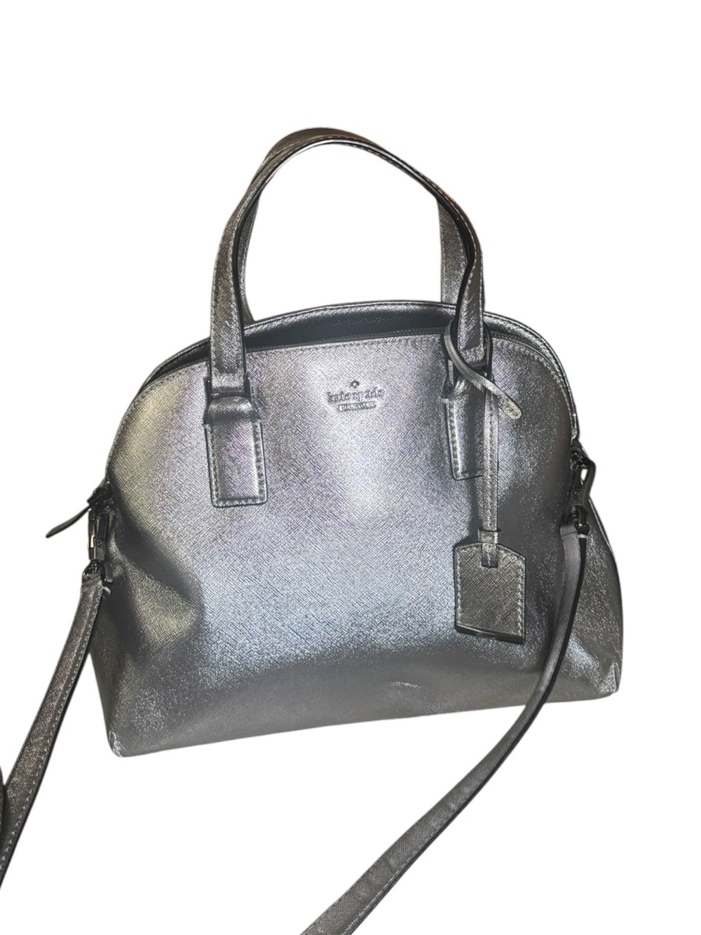 Kate Spade Metallic Dome Satchel Handbag